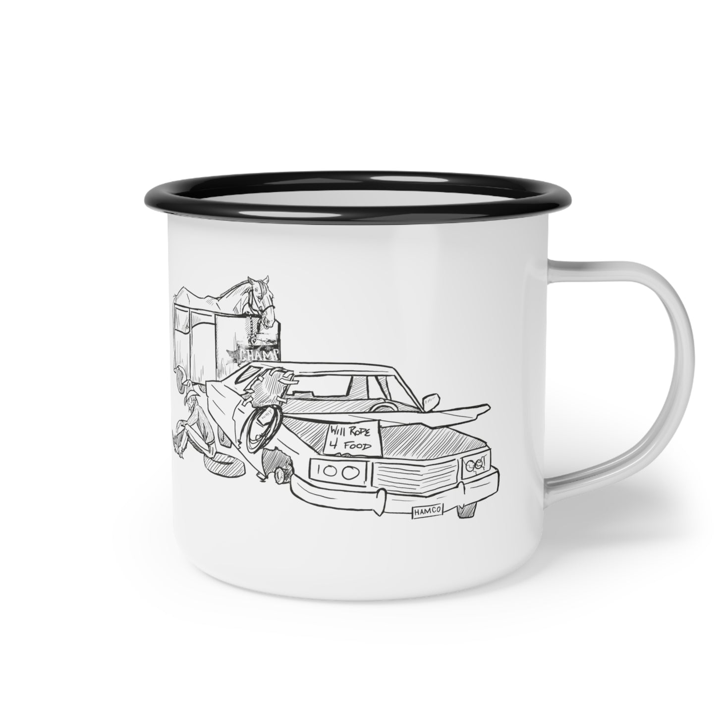 Rope 4 food Enamel Camp Cup