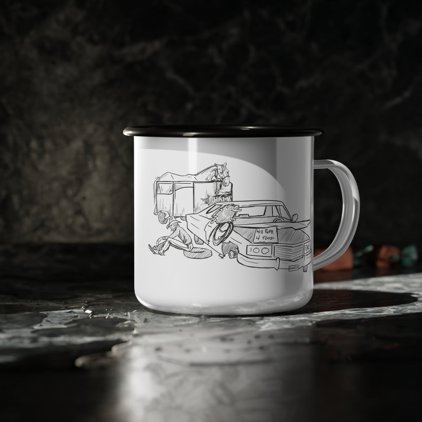 Rope 4 food Enamel Camp Cup